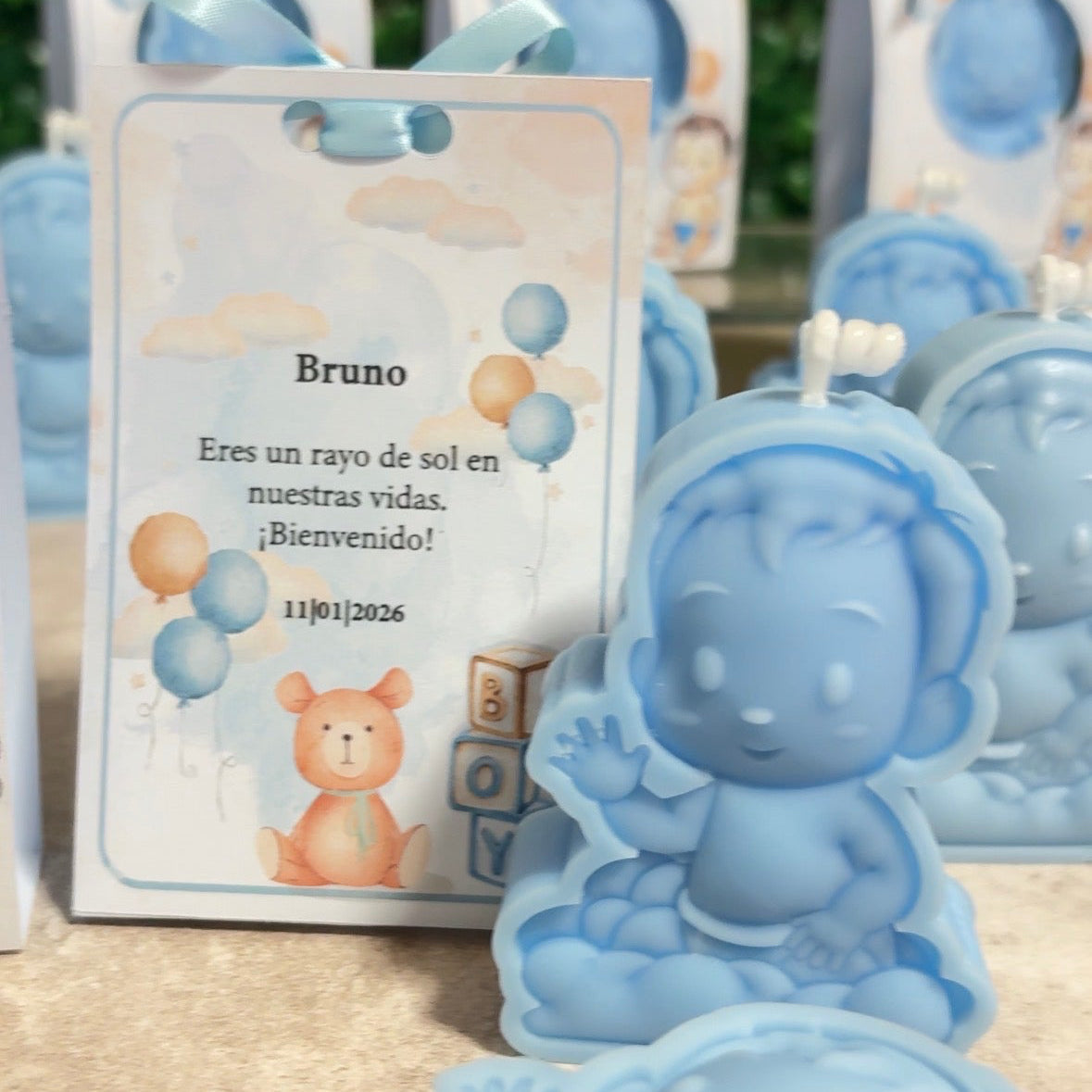Molde Bebé Niño en Nube