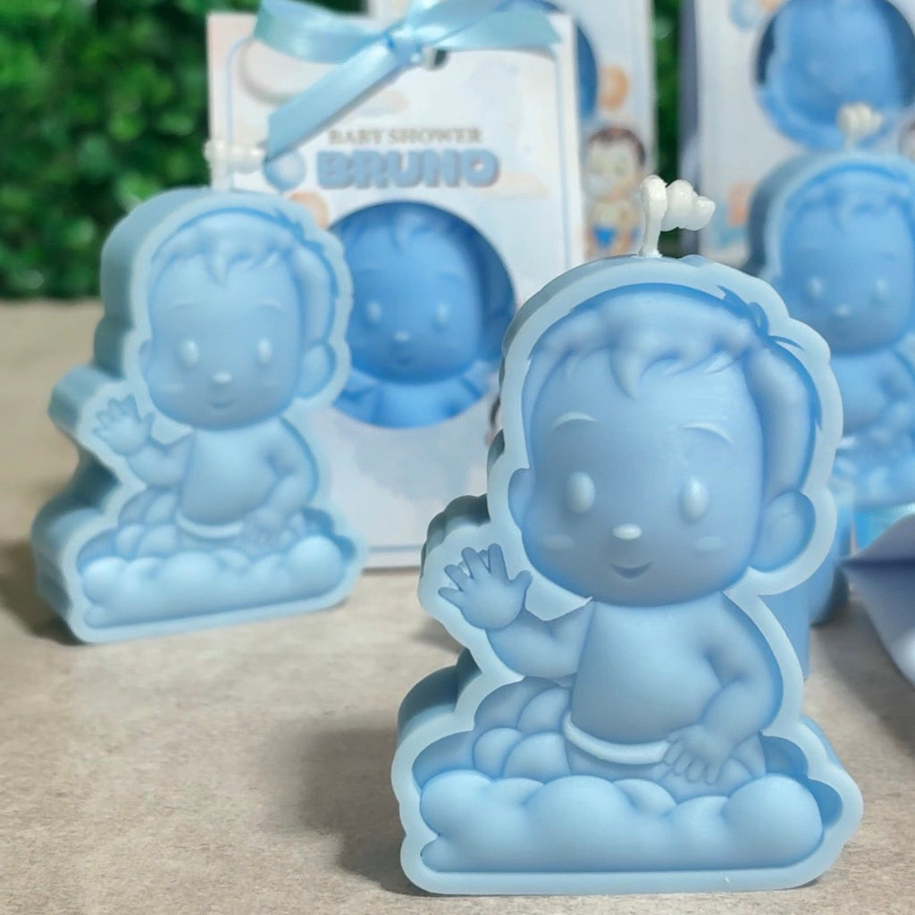 Molde Bebé Niño en Nube